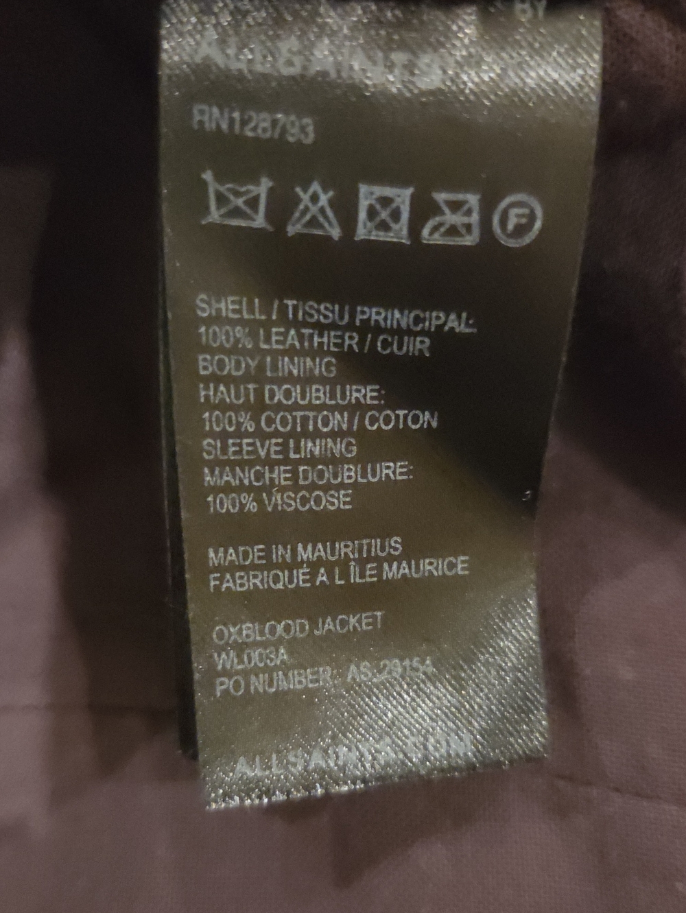 All Saints Leather Moto Jacket - Picture 10 of 14